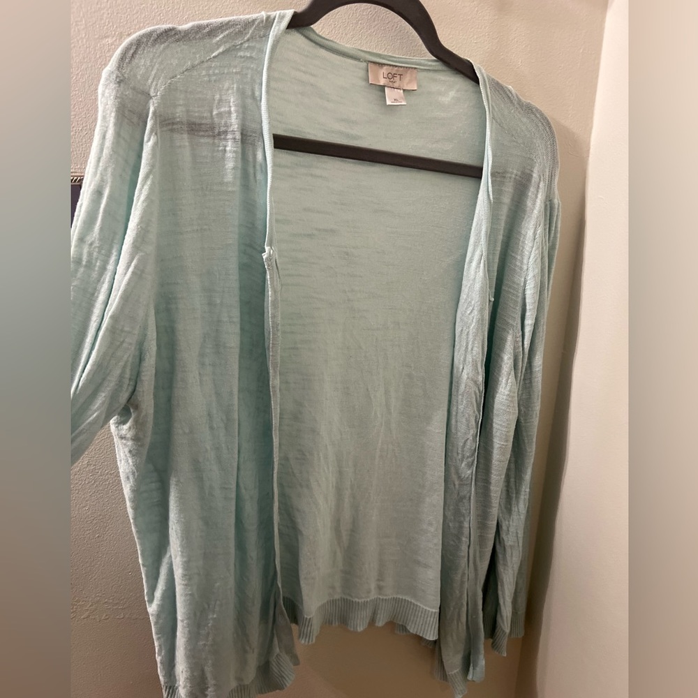 GUC Mint Color Loft Outlet Cardigan